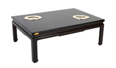 Fernand Dresse Lacquered Resin Coffee Table with Agate