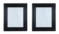 Pair of Ebonized Frame Mirrors