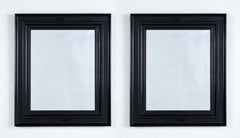 Pair of Ebonized Frame Mirrors