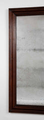 19th Century French Molded and Patinated Oak Framed Mirror