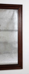 19th Century French Molded and Patinated Oak Framed Mirror