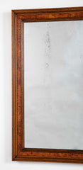 Late 19th Century Mirror with Burl Walnut Inset Panel Frame