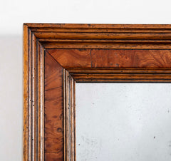 Late 19th Century Mirror with Burl Walnut Inset Panel Frame