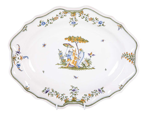 Moustiers Hand Painted Faience Platter