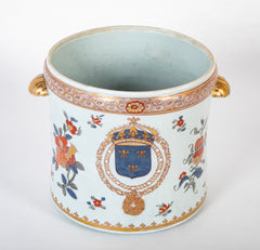 19th Century French Samson Armorial Wine Cooler or Cachepot