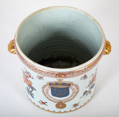 19th Century French Samson Armorial Wine Cooler or Cachepot