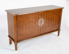 A Jules Leleu Blond Mahogany Veneered Sideboard