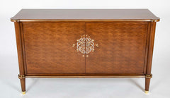 A Jules Leleu Blond Mahogany Veneered Sideboard