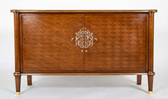 A Jules Leleu Blond Mahogany Veneered Sideboard