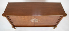 A Jules Leleu Blond Mahogany Veneered Sideboard