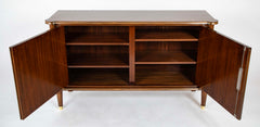 A Jules Leleu Blond Mahogany Veneered Sideboard