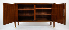 A Jules Leleu Blond Mahogany Veneered Sideboard