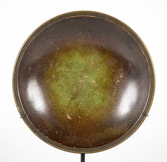 A Just Andersen Bronze Dish with Incised Ring on Rim