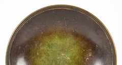 A Just Andersen Bronze Dish with Incised Ring on Rim