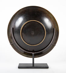 A Just Andersen Bronze Dish with Incised Ring on Rim