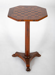 Assembled Octagonal Games Table in Rosewood