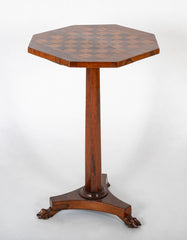 Assembled Octagonal Games Table in Rosewood