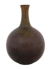 A Just Andersen Patinated Bronze Long Neck Vase