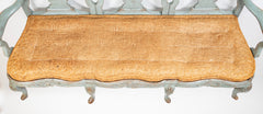 A Mid 18th Century Painted Swedish Rococo Sofa Bench