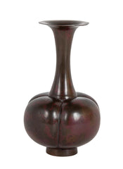 Japanese Red Patinated Bronze Vase