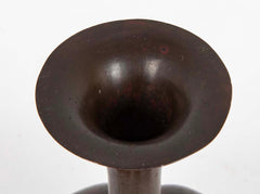 Japanese Red Patinated Bronze Vase