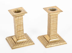 Pair of Solid Brass Candlesticks