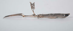 Set Of Silver Handled Hoof Leg Silverware