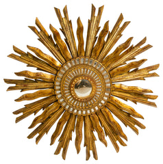 Peruvian Gilt Sunburst Mirror