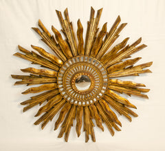 Peruvian Gilt Sunburst Mirror