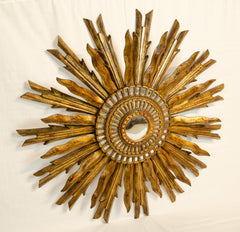 Peruvian Gilt Sunburst Mirror