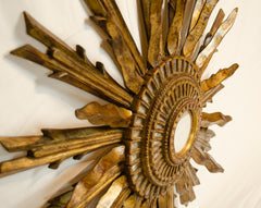 Peruvian Gilt Sunburst Mirror