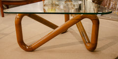 Triangular Loop Coffee Table by Harvey Probber