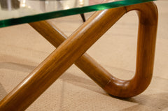 Triangular Loop Coffee Table by Harvey Probber