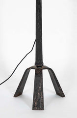 French Custom 1950's Bronze Lamp Inspired by Giacometti