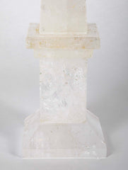 Pair of Rock Crystal Obelisks