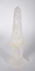 Pair of Rock Crystal Obelisks