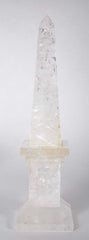 Pair of Rock Crystal Obelisks