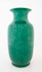 Pair of Emerald Green Chinese Porcelain Vases