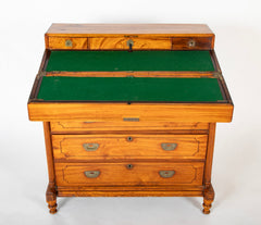 Mid 19th Century Chinese Export Camphorwood One Piece Campaign Chest