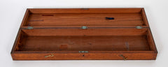 19th Century English Library Brass Telescope with Original Storage Box