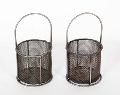 Pair of Industrial Factory Baskets