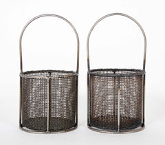 Pair of Industrial Factory Baskets