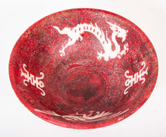 Ching Dynasty Carved Stone Bowl