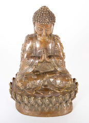 Signed Chinese Copper Buddha