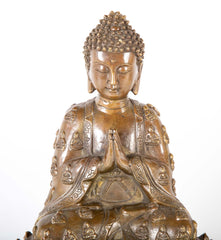 Signed Chinese Copper Buddha