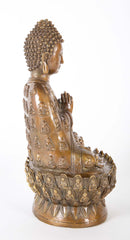 Signed Chinese Copper Buddha