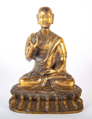 Chinese Bronze Sitting Buddha