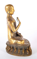 Chinese Bronze Sitting Buddha