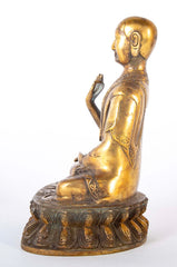 Chinese Bronze Sitting Buddha