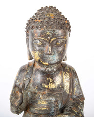 Signed Copper Chinese Buddha